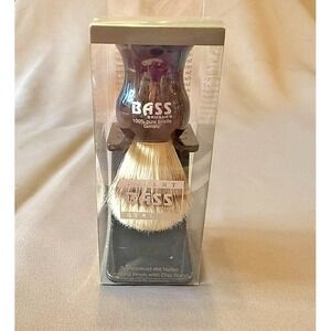 New BASS Men Shaving Brush Drip Stand Made in Germany Finest Quality 4" Grooming